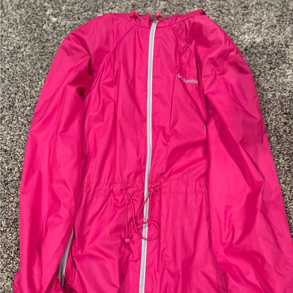 Columbia Fuchsia Windbreaker Jacket